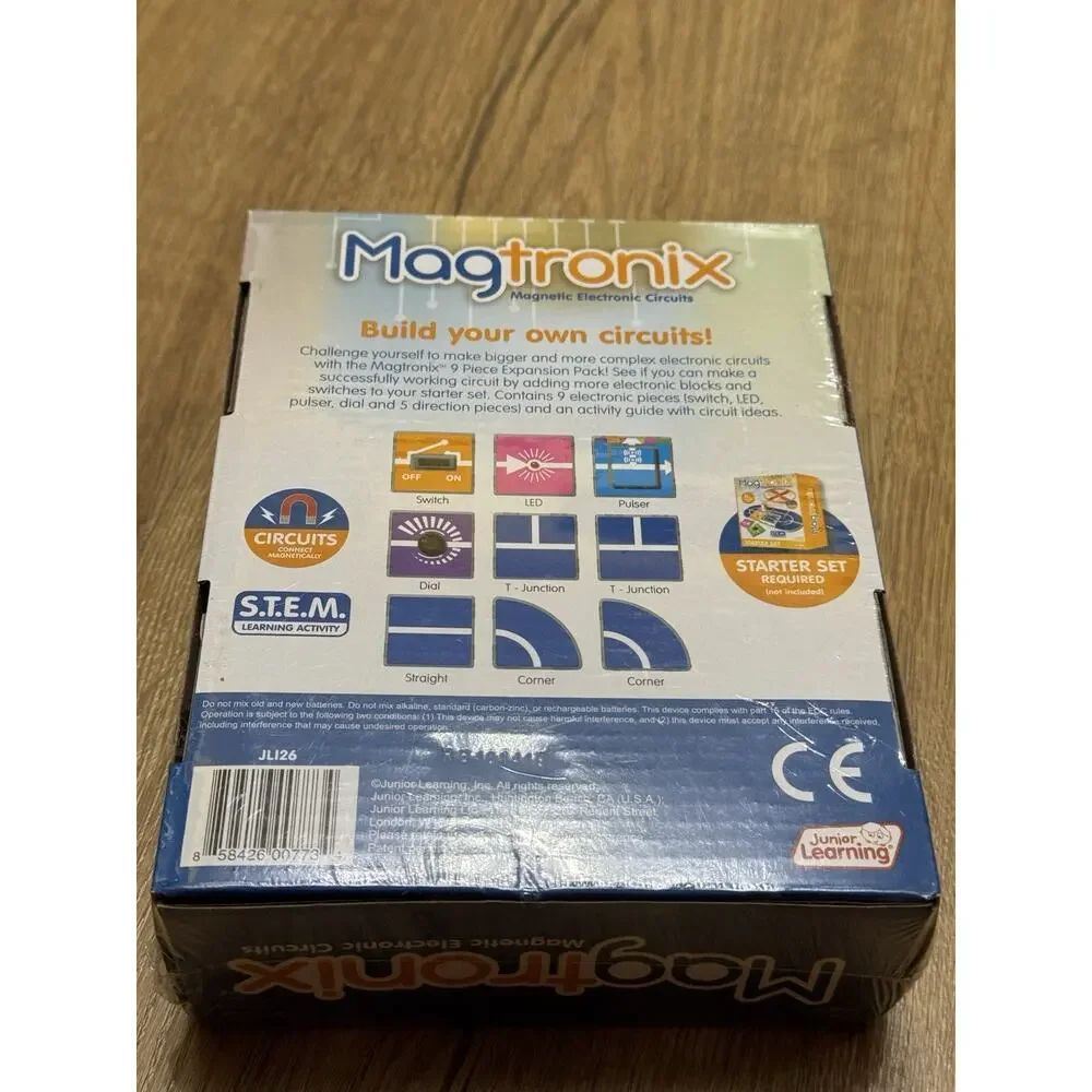 Magtronix 9-Piece Expansion Pack Magnetic Electronic Circuits JR STEM Learn NEW